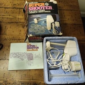 Wear-Ever Super Shooter Electric Cookie Canape Candy Maker 70001 Tested 7 Discs